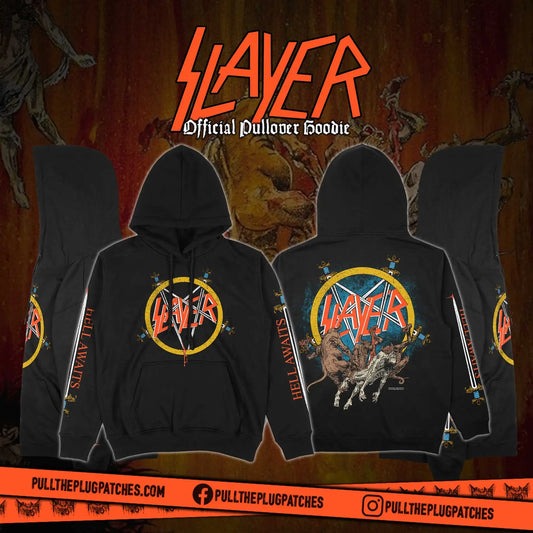 Slayer Pullover Hoody Hell Awaits &Show No Mercy Men Women Oversized Hoodies Heavy Metal Band Sweatshirts Female Male Clothing