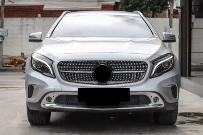 XVIP Chrome Diamonds Style Racing Grille For Mercedes Benz GLA-Class X156 GLA180 GLA200 GLA250 2014-2016 GTR Style Bumper Grille