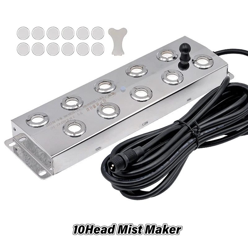 DC45V 2/4/6/8/10/12 Head Ultrasonic Mist Maker Fogger Fountain Pond Atomizer Air Humidifier Greenhouse For Hydroponics Sprayer