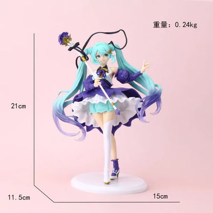 Hatsune Miku Future Anime Figure Vocaloid Kawaii Collectible Statue Model Desktop Decor Otaku Gift Doll Japanese Fans