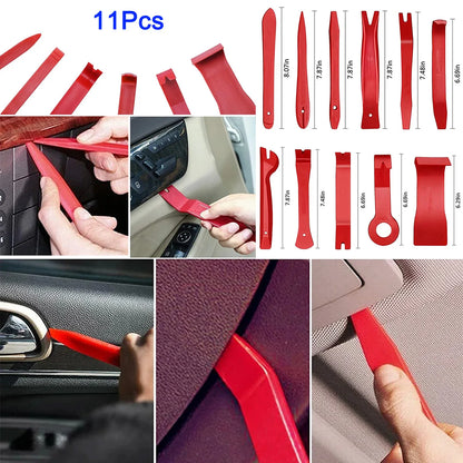 11PCS Auto Trim Removal Tool Kit No-Scratch Tool Kit for Car Audio Dash Window Molding Fastener Remover Tool Kit