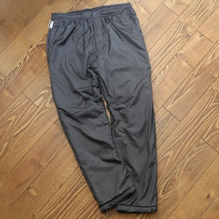 Coolbar Men's Winter Thickened Fleece Lined Casual Pants Footed Warm Cotton Trousers Fashionable Long Pants Basic Style ...