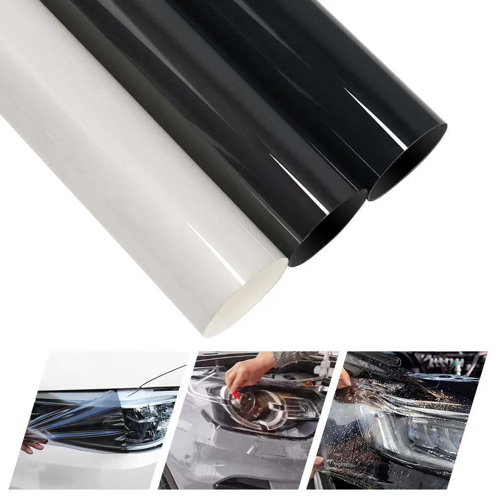 0.3m Car Wrap Film TPU Headlight Film Adaptive Guard Repair Scratches Photochromic Modification Film Car Decoration Accessories