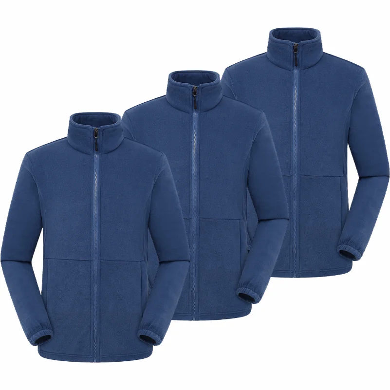 3-piece Winter Fleece Hiking Jacket For Men And Women Suitable For Outdoor Mountaineering Hiking And Camping Custom Printed Logo