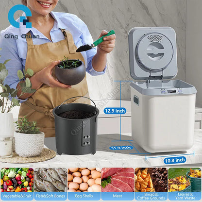 Kitchen Waste Disposer Home Intelligent Garbage Disposal Machine Drying Machine Home Food Composting Machine