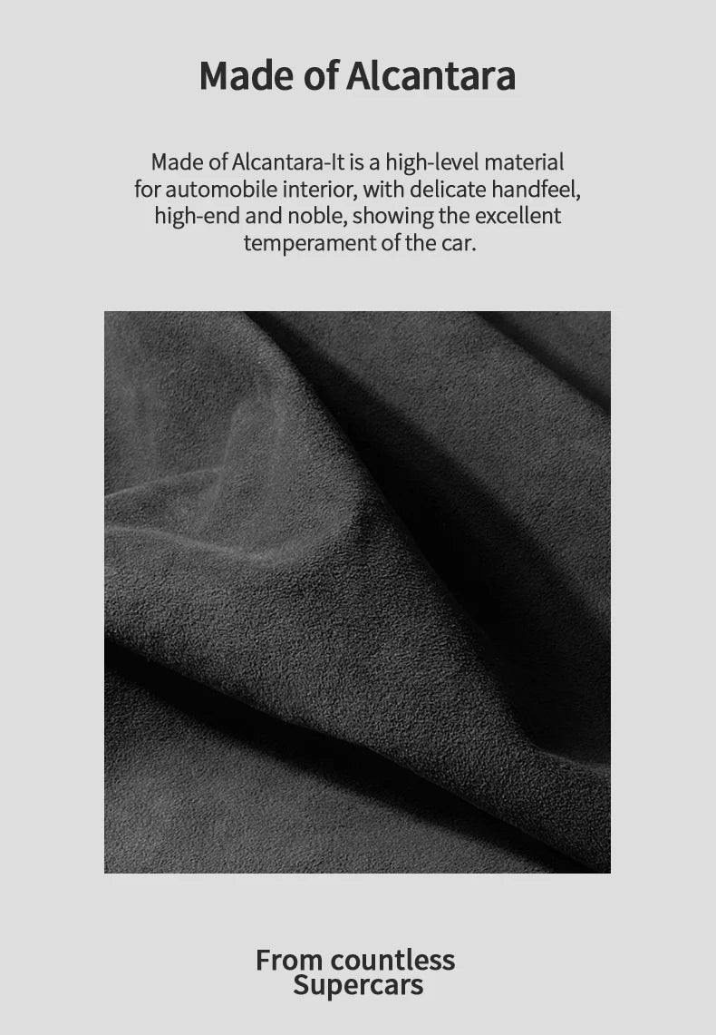 Top Suede For Tesla Model 3 Model Y (2019-2024) Door Switch Button Trim Cover Protection Decoration Car Interior Accessories