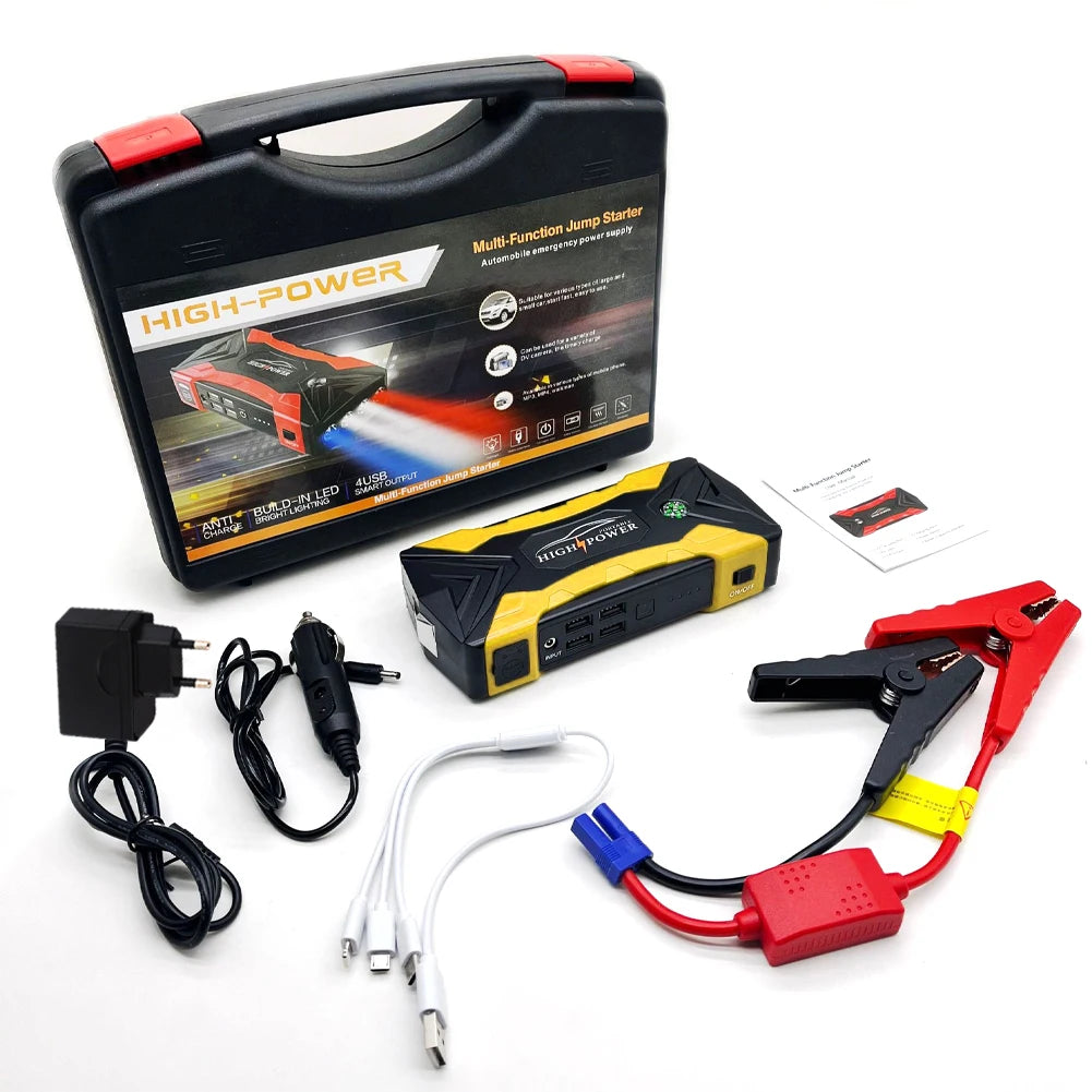 99800mAh 20000mAh Car Jump Starter 3000A Starting Device Portable Power Bank Battery Starter Launcher For Car Booster Articles