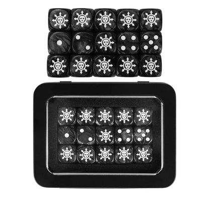 15PCS 16mm/0.63inch D6 Wargaming Dice Set for Tabletop Miniatures Game, Damage Tracking,Army Faction Themed Dice Tokens