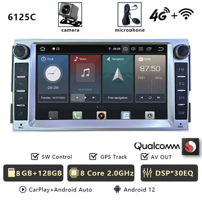 CHSTEK Android 13 Car Radio For Hyundai Santa Fe 2007 2008-2012 Head Unit Carplay Bluetooth WIFI 4G GPS Multimedia Vedio Player
