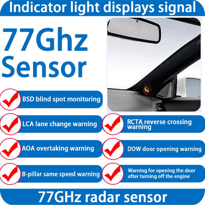 ZhuCamX DSM BSD Blind Spot Detection Monitoring Ultrasonic Warning Lane Assist System