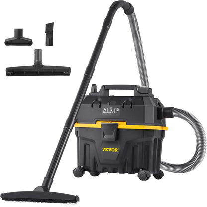 SucceBuy Portable Wet and Dry Vacuum Cleaner 15L For Car & Home Appliance 1200W Power Strong Suction Vacuum Cleaner & Air Blower