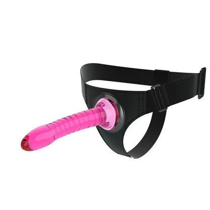 Adjustable Strap-on Harness with Spiral Dildo Hands-free Interaction 4 Colors Wearable Adult Sex Toy Product for He