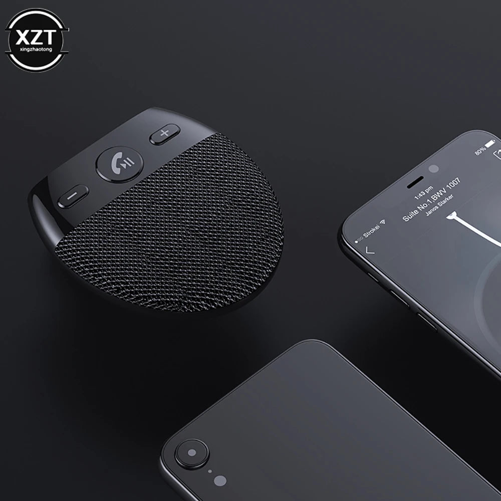 Car Bluetooth-Compatible V5.0 Wireless Vehicle Car Speakers Compatible Hands-free Car Kit BT MP3 Speaker Sun Visor Car Accessory