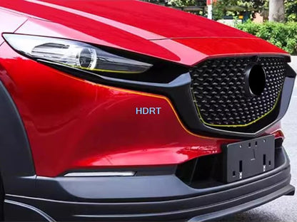 Car Styling Front Bumper Trim Racing Grille Cover Protector Decoration Accessories Exterior Sticker For Mazda CX-30 CX30 2020 +