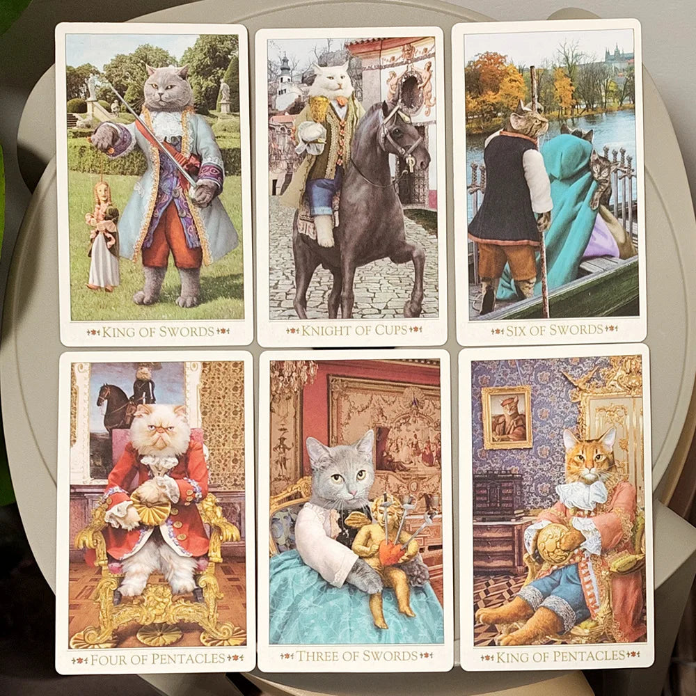 The Baroque Bohemian Cats' Tarot Deck 78 Cards Baroque Cat Art Tarot Cards For Divination Oracle Deck For Cat Lovers
