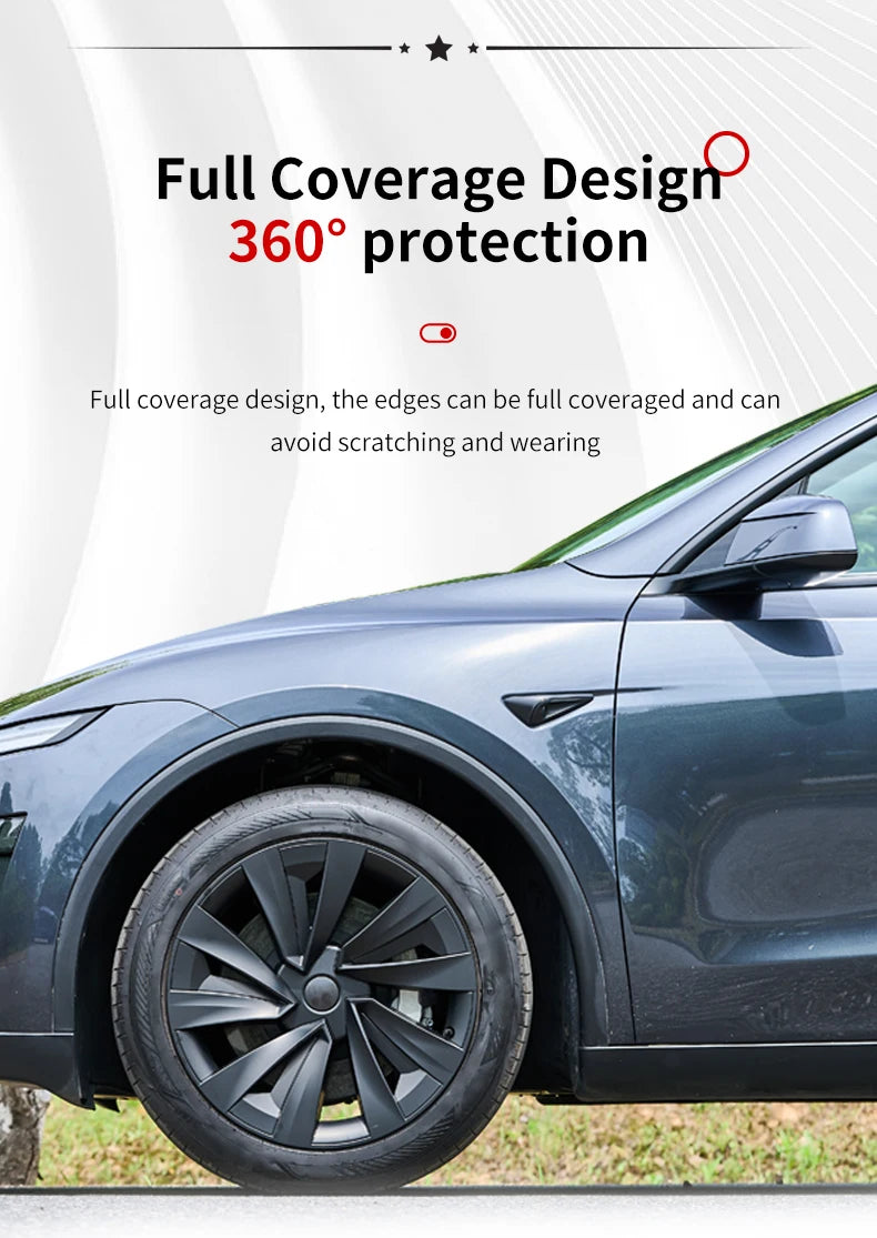 4PCS for New Model Y 2025-2026 Juniper 19in 28th Style Hubcap Rim Cover Accessories Hub Cap Automobile Wheel Cap for Tesla New