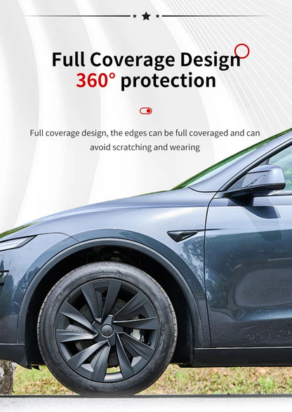 4PCS for New Model Y 2025-2026 Juniper 19in 28th Style Hubcap Rim Cover Accessories Hub Cap Automobile Wheel Cap for Tesla New