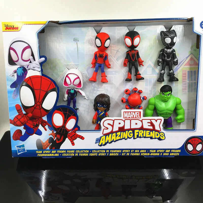 Spidey And His Amazing Friends Action Figures Anime Spiderman Legends Figurine Set For Kids Birthday Holiday Gift