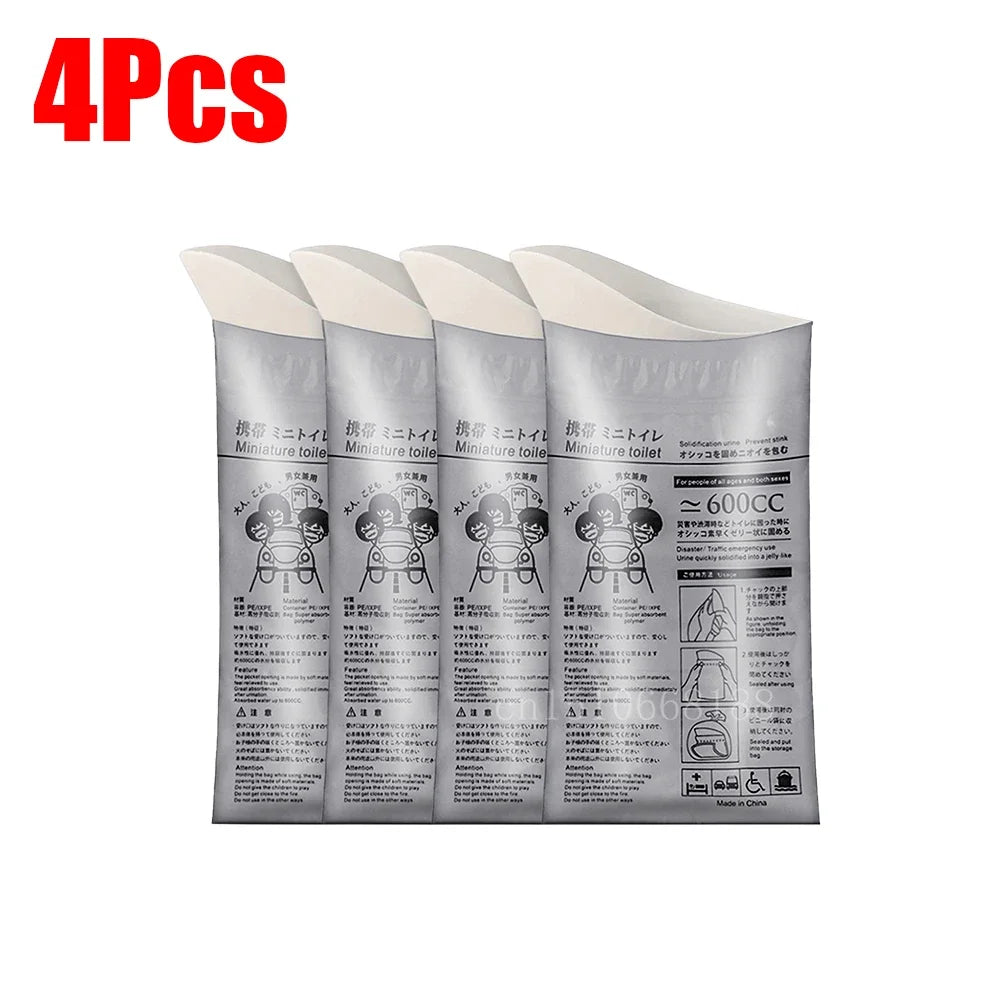 4-100Pc Outdoor Emergency Urine Bags 600ml Disposable Travel Mobile Toilet Portable Urinal Bag for Female Baby Male Vomiting Bag