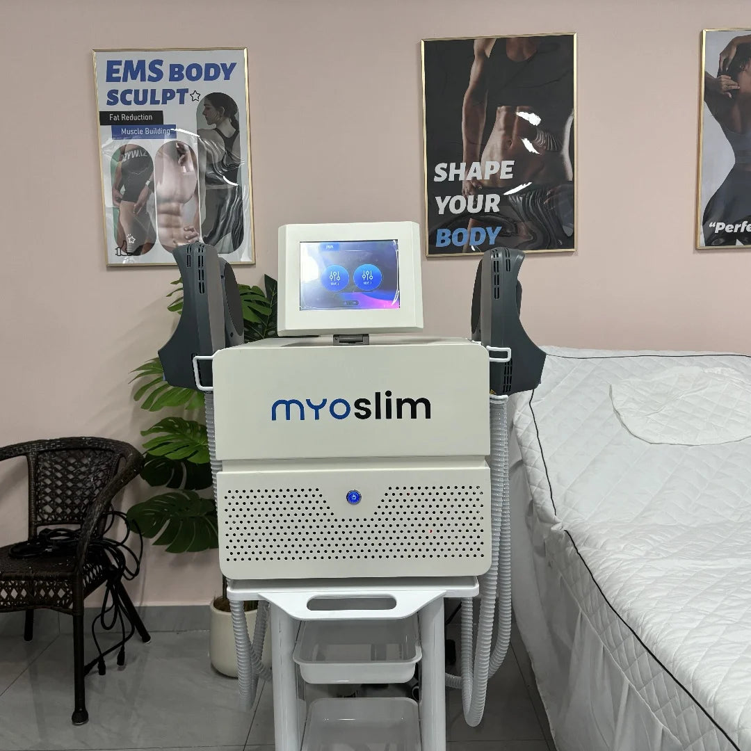 EMS Body Sculpting Machine Shaping 6500W 200hz EMS Radio Frequency RF Muscle Stimulator Device