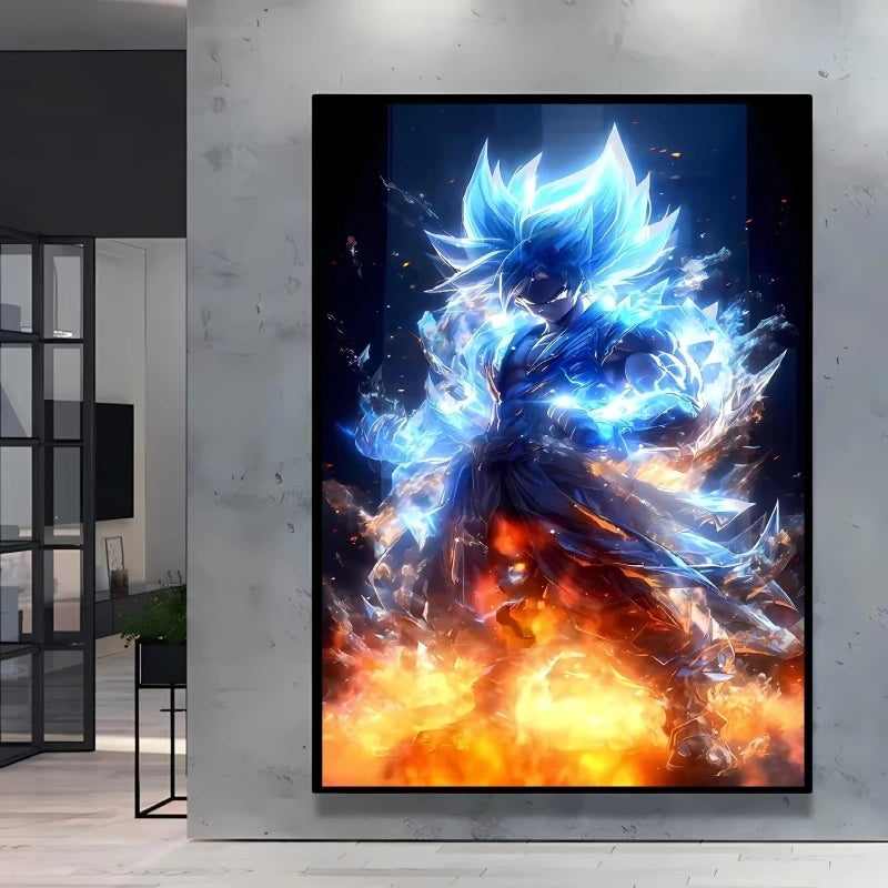 Canvas Posters Dragon Ball Goku Picture Children Gifts Home Decoration Waterproof Comics Pictures High Quality Wall Art Classic