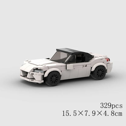 Classical Car Speed MOC SUV Racing Police Model Building Bricks Roadster Vehicle City Super Race Blocks Technical Christmas gift
