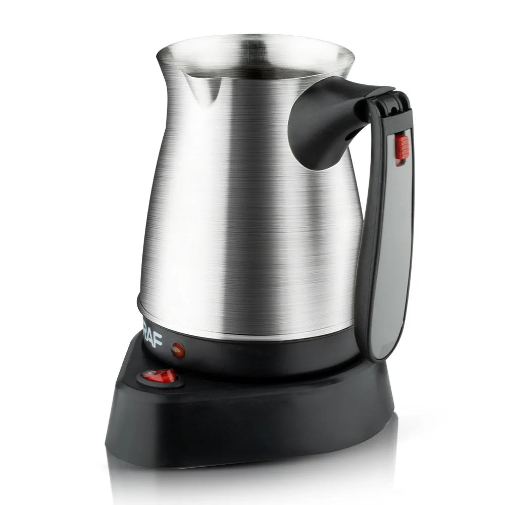 Turkish Coffee Pot with Handle Stainless Steel Electric Heater Coffee Maker Water Kettle 500ml
