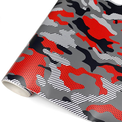 Auto Film PVC Vehicle Wrap Vinyl for Motorcycle Polka Dot Camo Car Stickers DIY Waterproof Car Wrapping Sticker Accessories