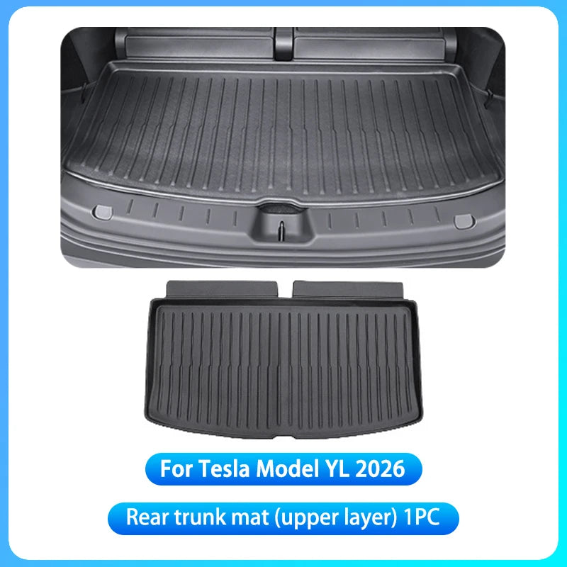 RHD Car Floor Mats For Tesla Model YL Launch2026 Luggage Mat Set Four Seasons Waterproof Anti-slip Trunk Mat Model YL Floor Mats