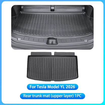 RHD Car Floor Mats For Tesla Model YL Launch2026 Luggage Mat Set Four Seasons Waterproof Anti-slip Trunk Mat Model YL Floor Mats