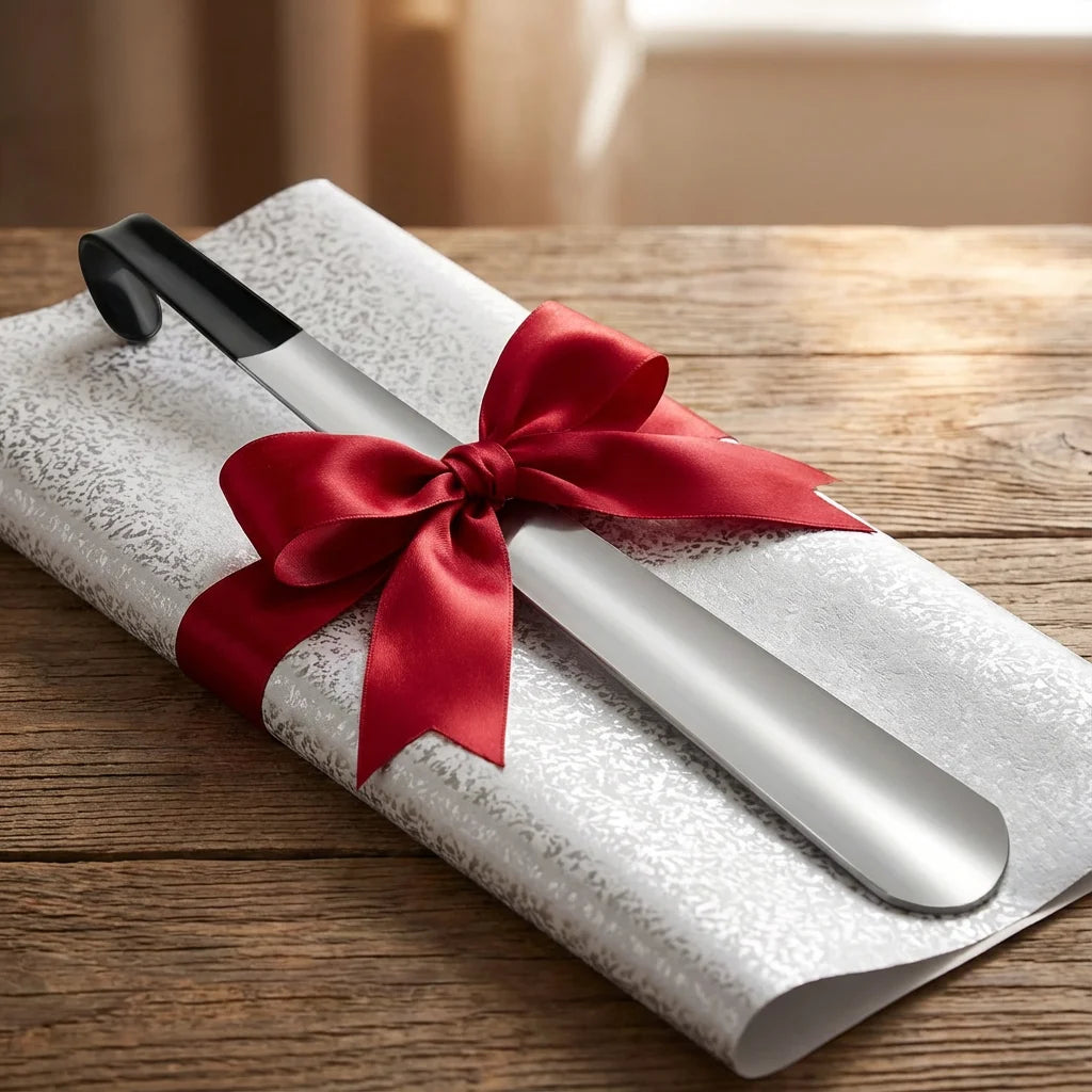 High - End Stainless Steel Shoehorn, Premium Comfort Grip + Extra - Wide Mouth, 1Pc Simplify Your Shoe Wearing Routine
