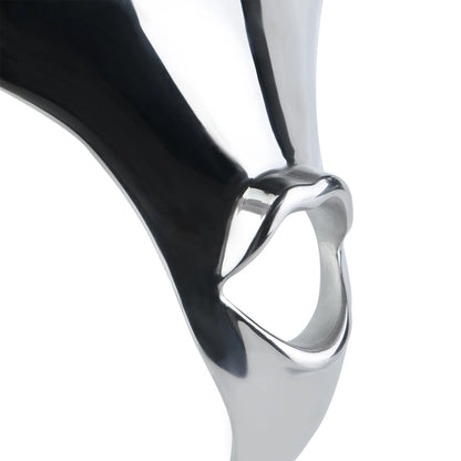 LEZEE Heavy Metal Underwear Sissy Pants Male Chastity Cage Dick Pocket With PU Chastity Belt Penis Bondage Sex Toys For Men