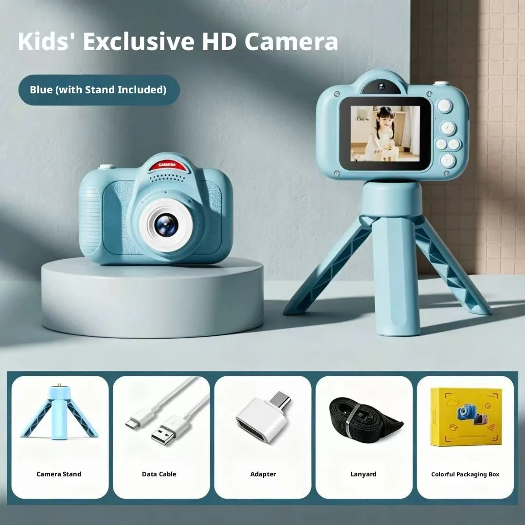 2026 New Kids Camera Cartoon Mini Digital Camera HD 1080P Video Recorder Portable Toddler Toys Birthday Gift for Boys Girls