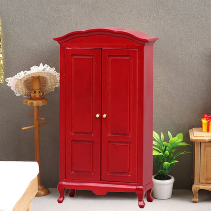 1:12 Dollhouse Miniature Bookcase Showcase Storage Cabinet Locker Display Cabinet Home Furniture Model Toy DollHouse Accessory