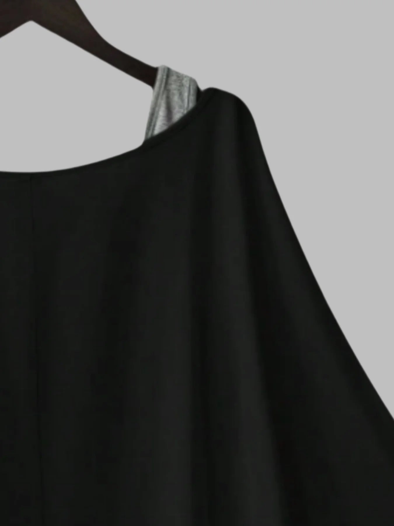 Plus Size Women's Batwing Sleeve Tops Loose Fit Layered Look Blouse with Built-in Inner Tank
