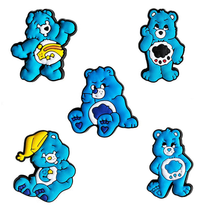 5-100PCS Rainbow Bear Shoes Charms DIY PVC Shoe Bag Wrist Strap Accessories For Wristband Pendant Decoration Kids Party Gifts