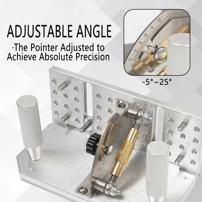For Belt Sander Machine Knife Making Angle Grind Guide Belt Grinder Knife Jig,Belt Knife Sharpener Jig with Dual Press Plates