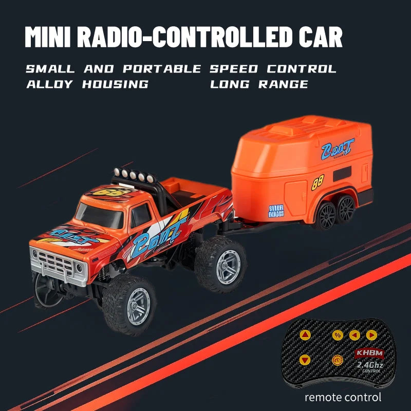 Top RC Car MINI Alloy 1/64 Remote Control Car Convenient to Carry 60 Minutes of Work Time Children's Gifts Electronic Toys