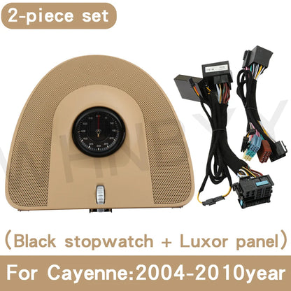For Porsche stopwatch 2004-2010 Cayenne 955 stopwatch clock dashboard modification compass instrument panel interior accessories