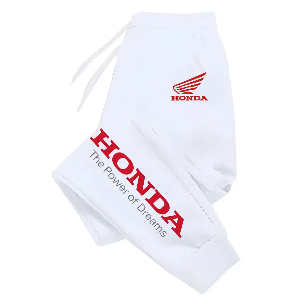 New Honda autumn and winter casual fashion cotton jogging pants, running fitness pants, winter pants, men's winter pants