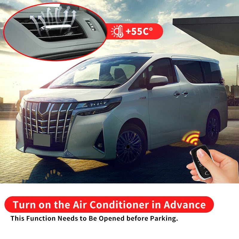 Remote Key Starter,For Toyota Alphard Vellfire  30 Series 2015-2023 Interior Upgraded Modification accessories 2022 2021 2020