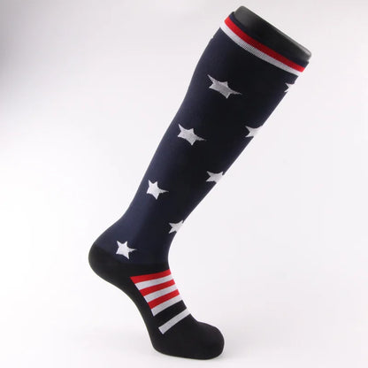 S-XXL Compression Socks Compression Socks for Varicose Vein Calf Riding Socks Stretch Open Toe Knee Socks