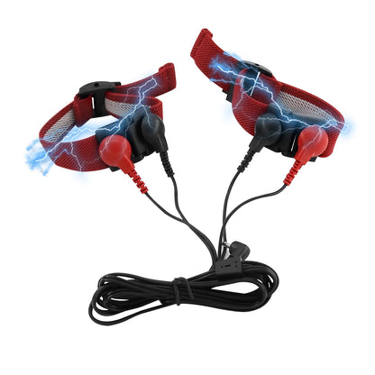 Electric Shock Bdsm Cock Sheath Ball Stretcher Host Cable E-stim Penis Ring Electro Sex Toy for Men Glans Testicle Loops Massage
