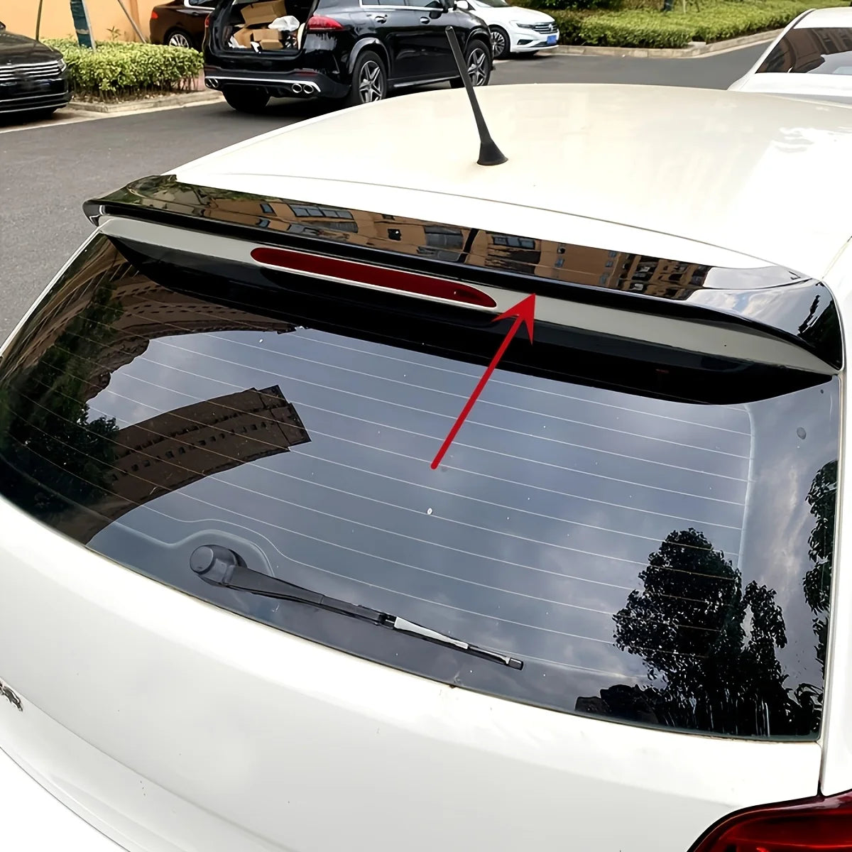 For VW Polo MK5 6R 6C hatchback 2009-2017 Rear Roof Spoilers Wing Car Rear Tail Trunk Spoiler Lip Accessories