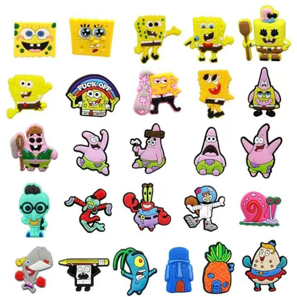 Potdemiel Hot New Product 10-100PCS Shoe Charms For Sandals,Shoe Decoration Accessories Shoe Pins Great Gift For Men Wom