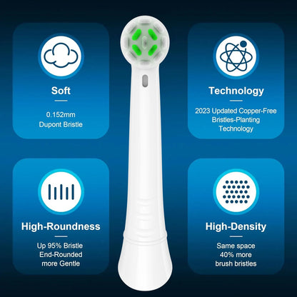 4-16Pack Replacement Heads Compatible with Oral B iO Toothbrushes, Brush Heads for Oral-B iO 2/3/4/5/6/7/8/9/10/7G Series