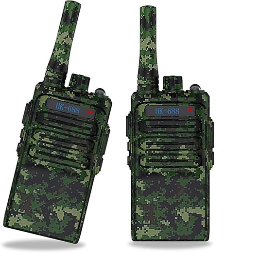 2 Pack Kids Walkie Talkies, 3KM Long Range Two Way Radio, 16 Channels Easy Operation Toy for Boys Girls 3-12 Years Old