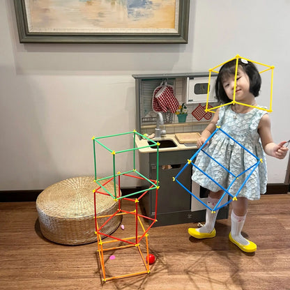 Soft Straw Magic Smart Stick Building Block Construction Puzzle Home School Children'S Toy Construction Puzzle Educational Toys