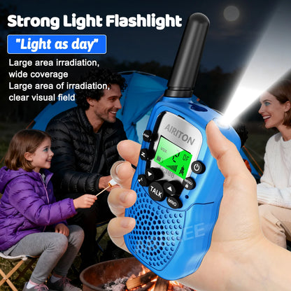 2PCS AIRITON T388 Mini Walkie Talkie Children Toy Gift Kids FRS PMR Long Range VOX Handheld Two Way Radio For Boys Girls
