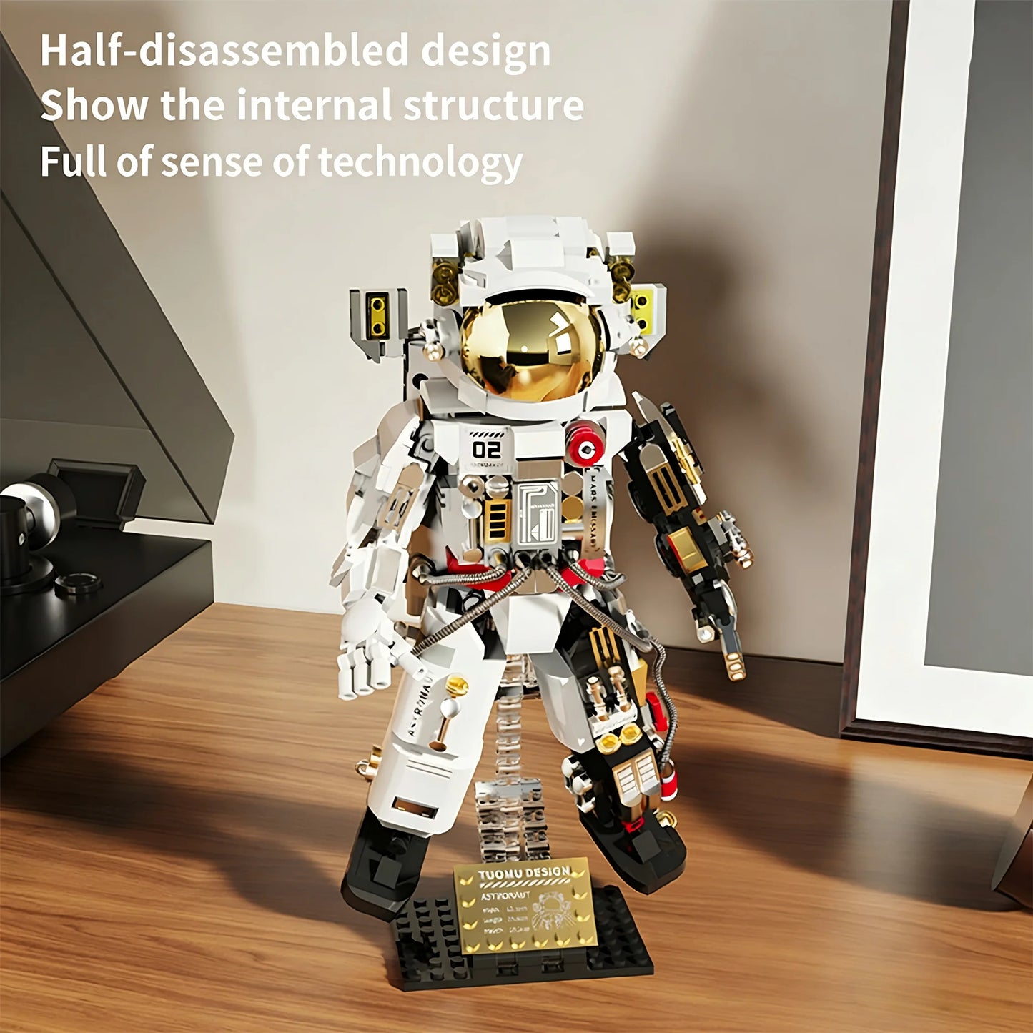 2026 New Interstellar Astronaut Building Blocks, High-Difficulty Educational Construction Toy for Boys 8+, Birthday Puzzle Gift